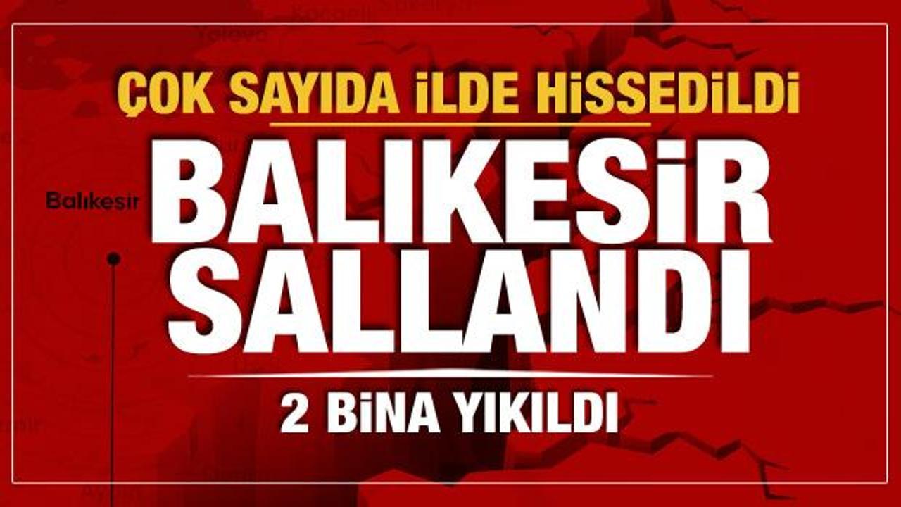 Balıkesir'de deprem oldu! Çevre illerden de hissedildi