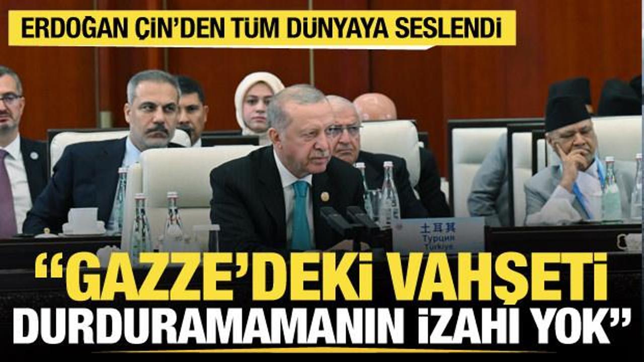 Cumhurbaşkanı Erdoğan &Ccedil;in'den d&uuml;nyaya seslendi: Hi&ccedil;bir izahı yok!