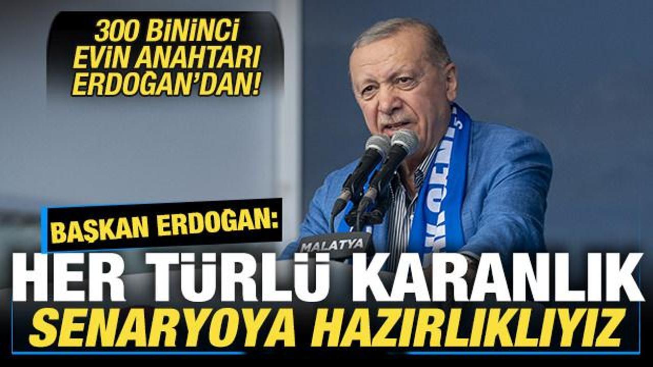 Cumhurbaşkanı Erdoğan 'hazırlıklıyız' deyip duyurdu! 300 bininci konut teslim edildi...