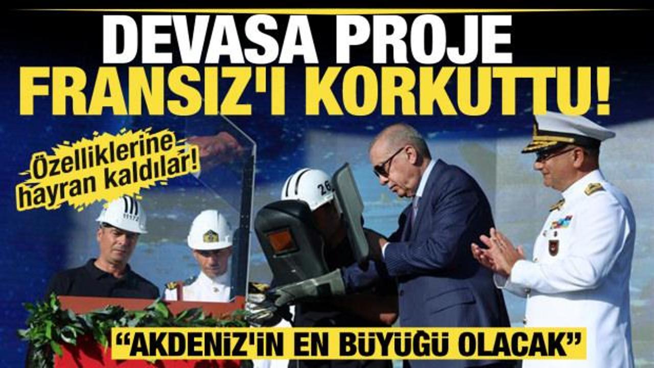 Fransız basını devasa projeyi yazdı! Akdeniz'de Milli Uçak Gemisi üstünlüğü! 