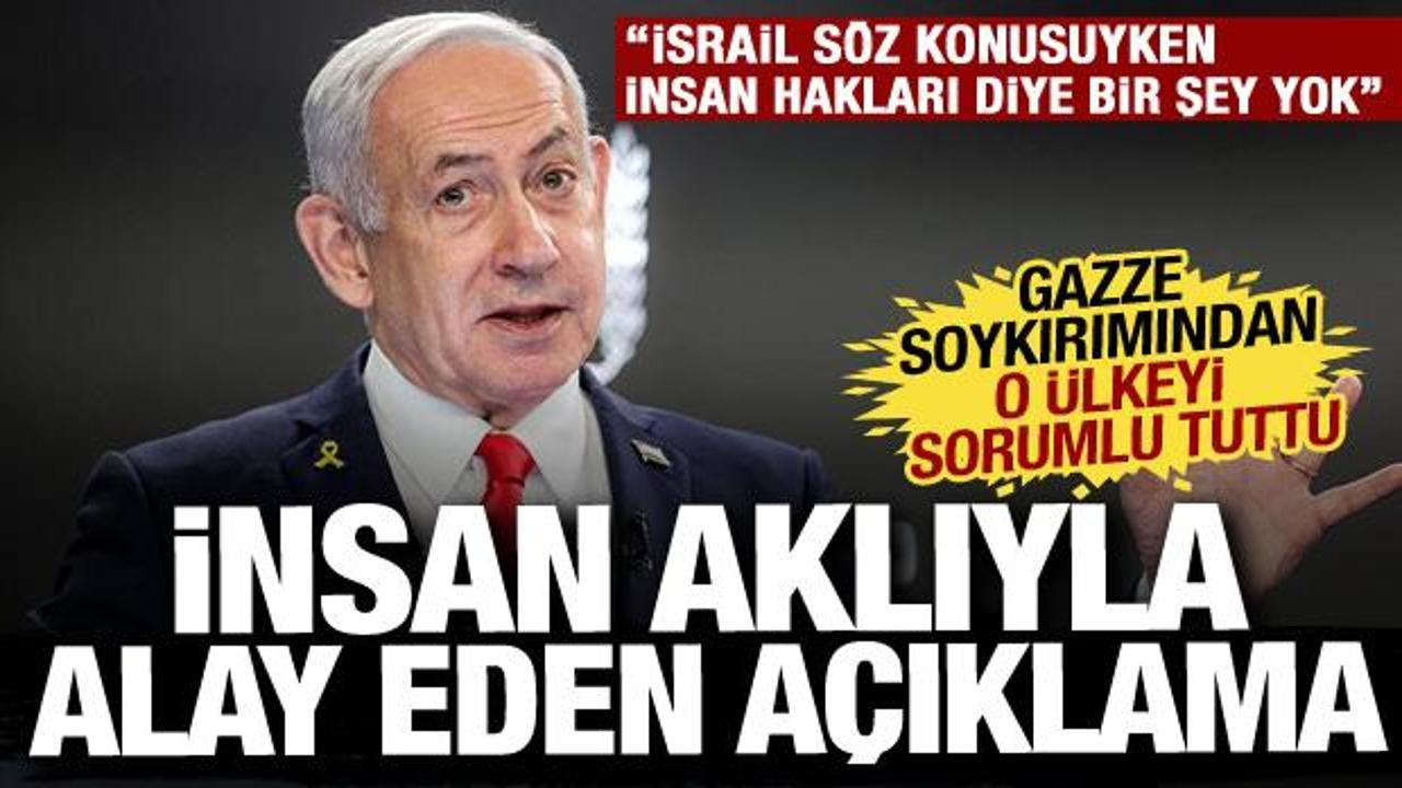 Netanyahu insan aklıyla resmen alay etti: Gazze soykırımından o ülkeyi sorumlu tuttu!