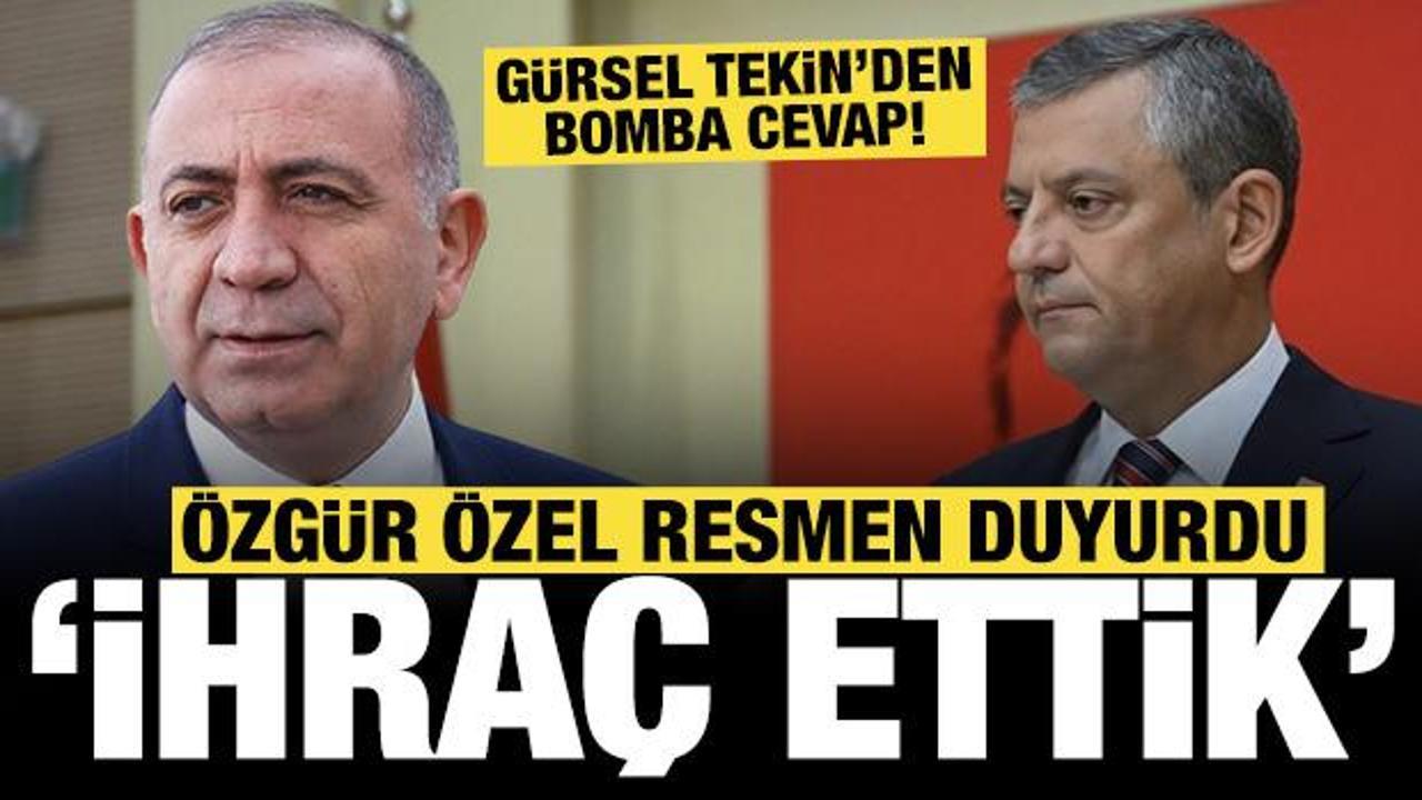 Özgür Özel'den son dakika açıklaması: Gürsel Tekin'i partiden ihraç ettik
