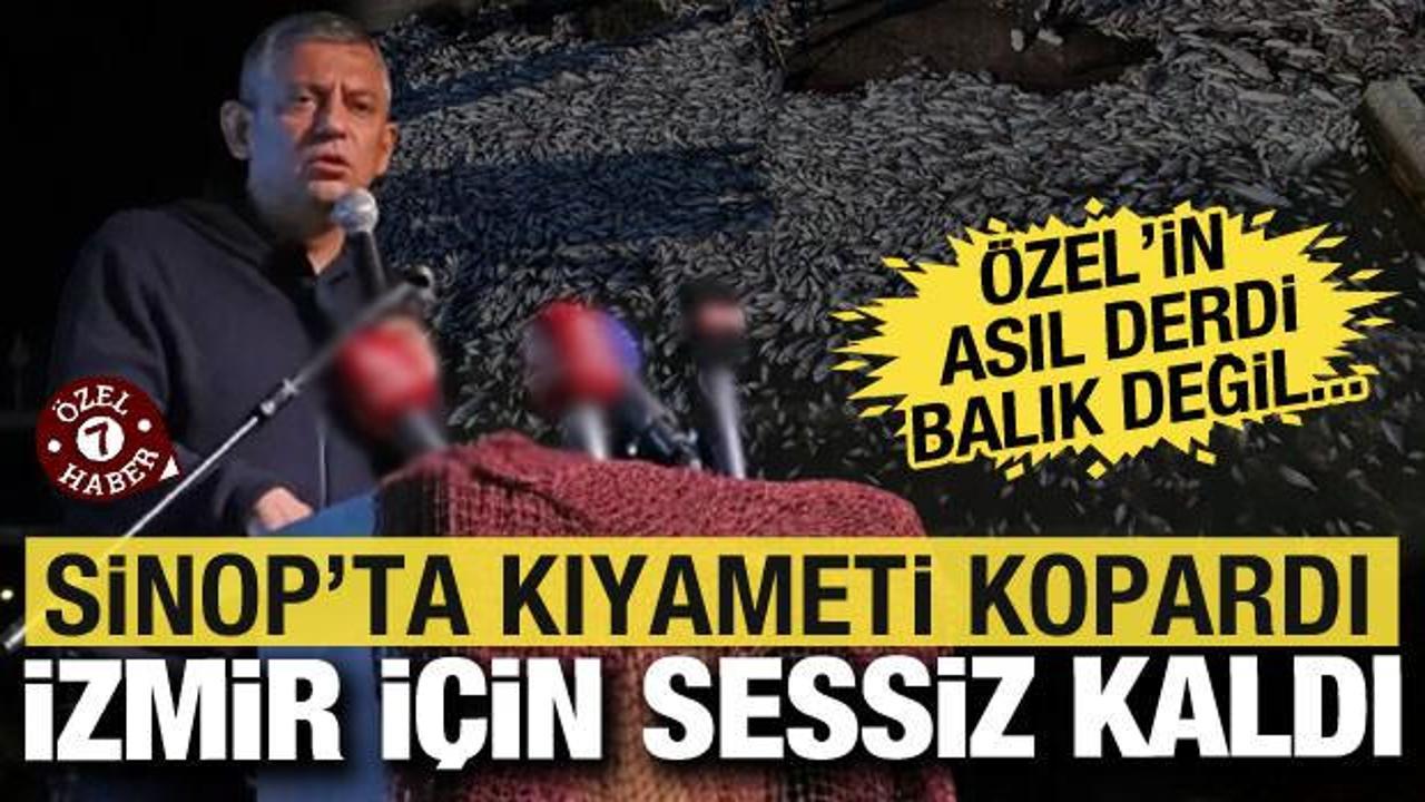 Sinop'taki balıklar için kıyameti koparan Özel, İzmir'deki balık ölümlerine sessiz kaldı