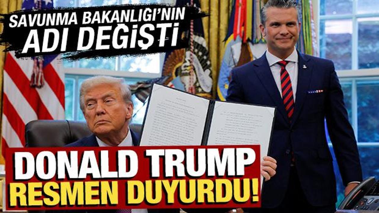 Trump kararnameye imzayı attı: Savunma Bakanlığı’nın adı değişti