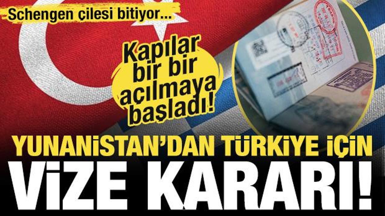 Yunanistan'dan Türkiye kararı! 'Kademeli vize sistemi' devrede! Kapılar tek tek açılıyor!