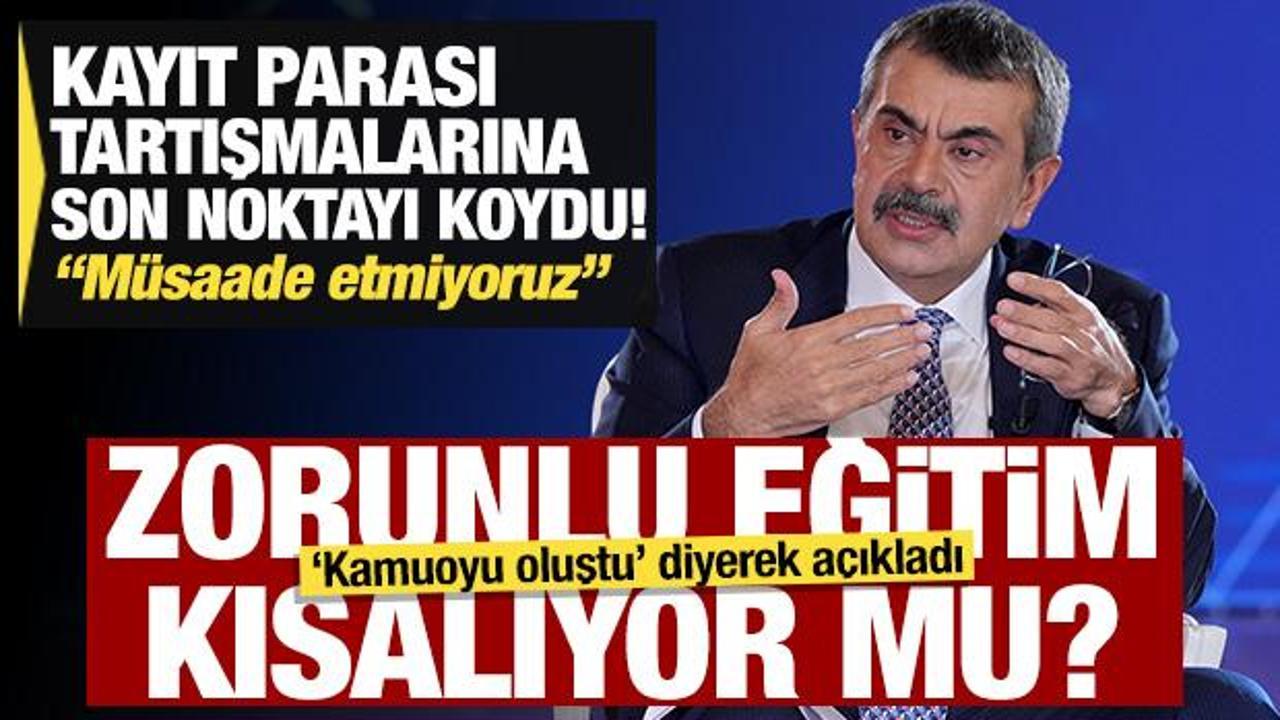 Zorunlu eğitim kısalıyor mu? Bakan Tekin'den açıklama geldi: 'Kamuoyu oluştu'