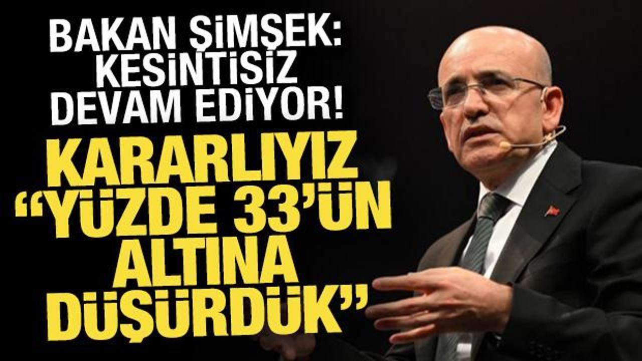 Bakan Şimşek: Kamuda tasarruf konusunda kararlıyız