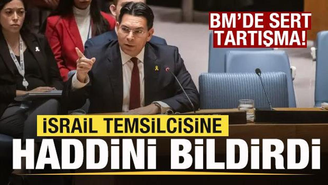 BM'de sert tartışma! İsrail temsilcisine haddini bildirdi