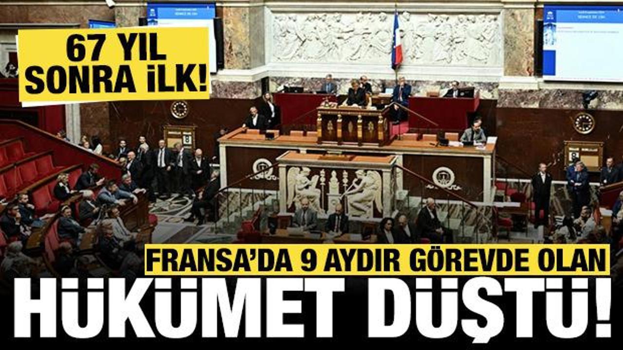 Fransa'da b&uuml;y&uuml;k şok: 9 aydır g&ouml;revde olan h&uuml;k&uuml;met d&uuml;şt&uuml;!