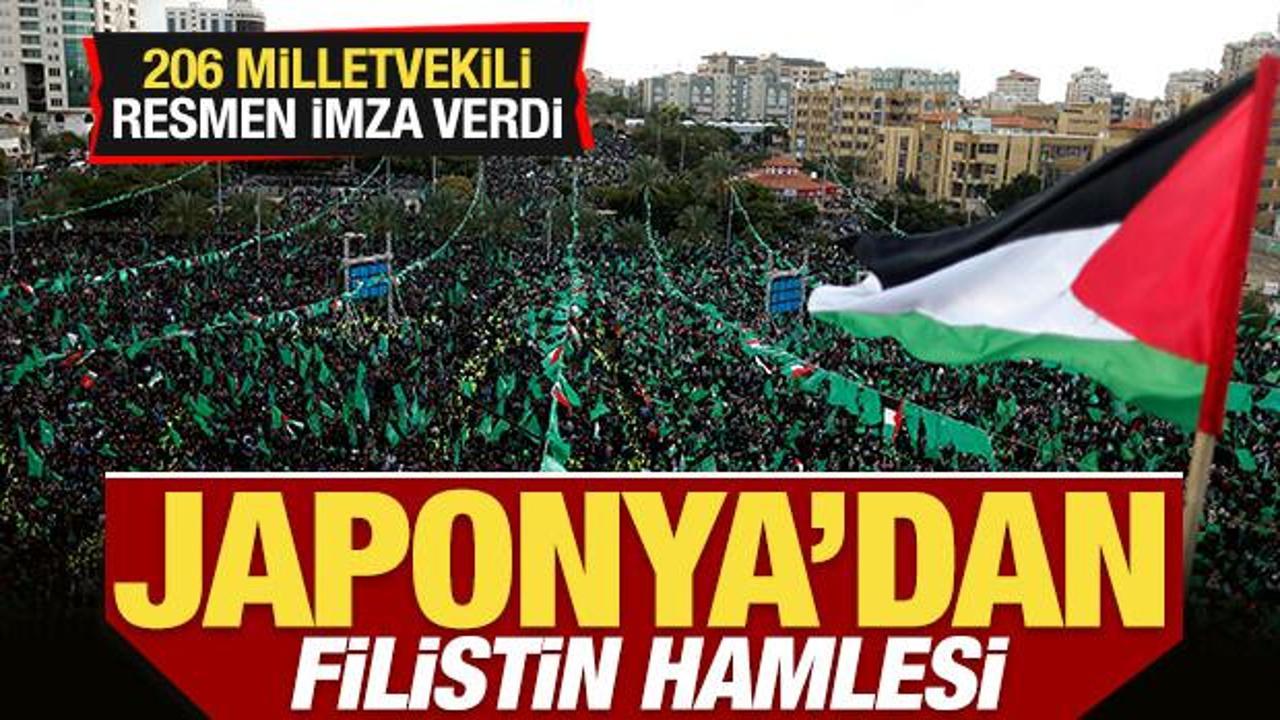 Japonya'dan son dakika Filistin hamlesi! 206 milletvekili resmen imza verdi