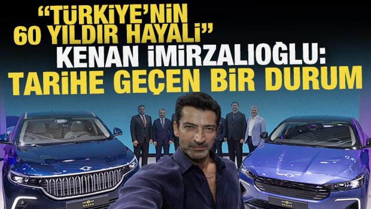 Kenan İmirzalıoğlu: Togg'a gururla bakıyor olmak büyük kıvanç