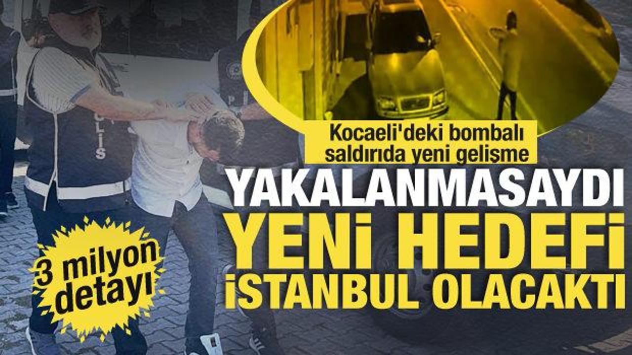 Kocaeli'deki bombalı saldırıda yeni gelişme: 3 milyon detayı dikkat &ccedil;ekti