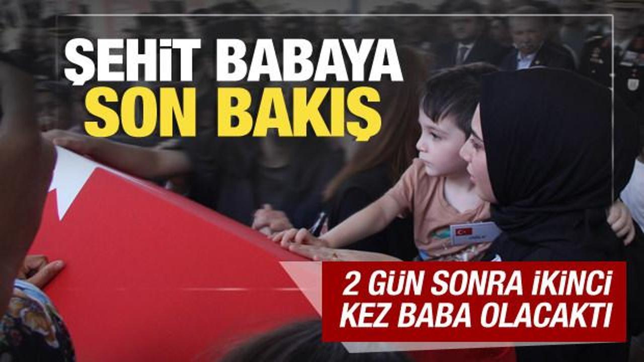 Manisa şehidini gözyaşlarıyla uğurladı! 2 gün sonra ikinci kez baba olacaktı...