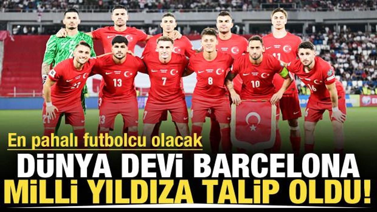 Milli yıldıza Barcelona talip! Kabul edilirse bonservis rekoru olacak