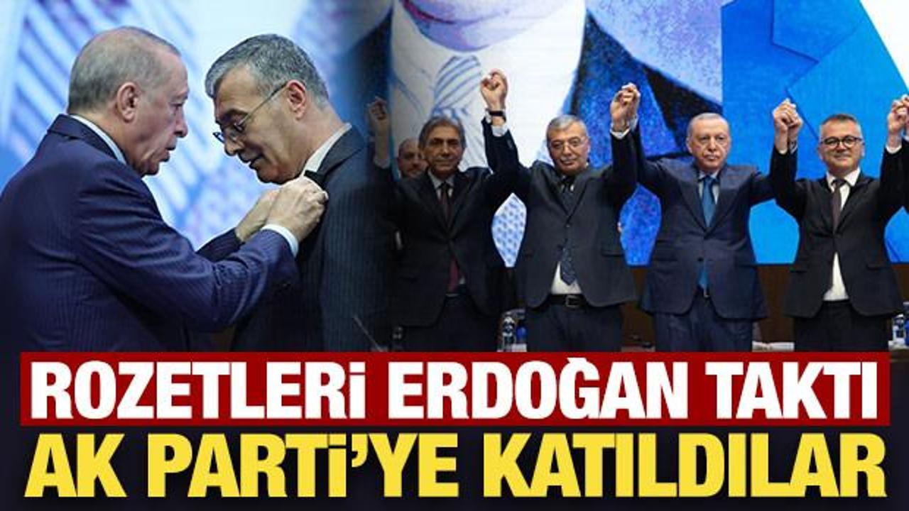 Rozetleri Erdoğan taktı: Seydişehir ve Emirgazi Belediye Başkanları AK Parti'ye katıldı