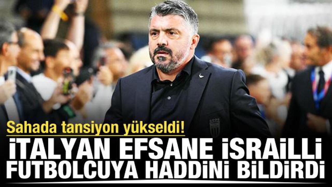 Sahada tansiyon yükseldi! İtalyan efsane İsrailli futbolcuya haddini bildirdi