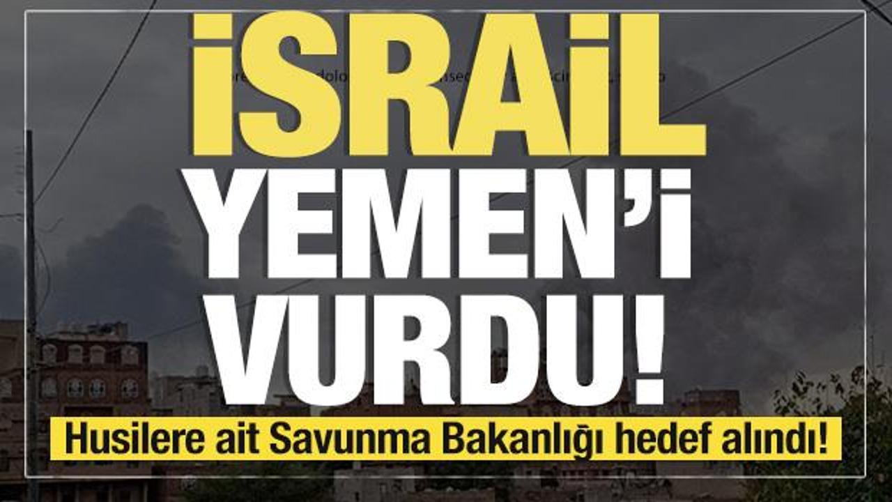 Son dakika... İsrail Yemen'i vurdu! Husilere ait Savunma Bakanlığı hedef alındı! 