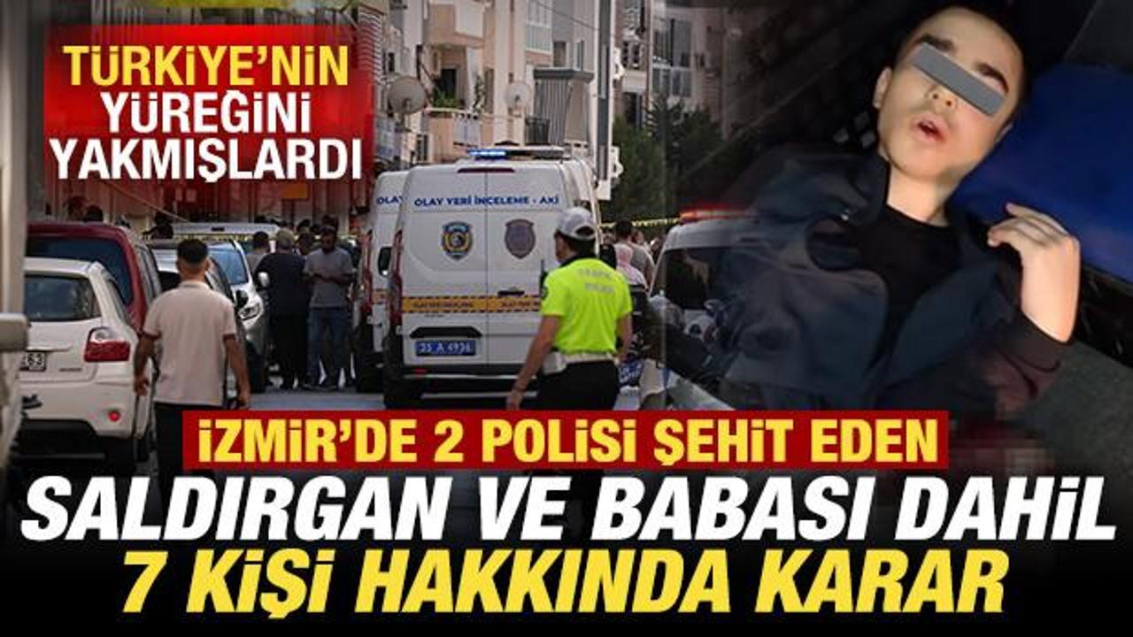 Son dakika: İzmir'de 2 polisi şehit eden saldırgan ve babası dahil 7 şüpheli tutuklandı