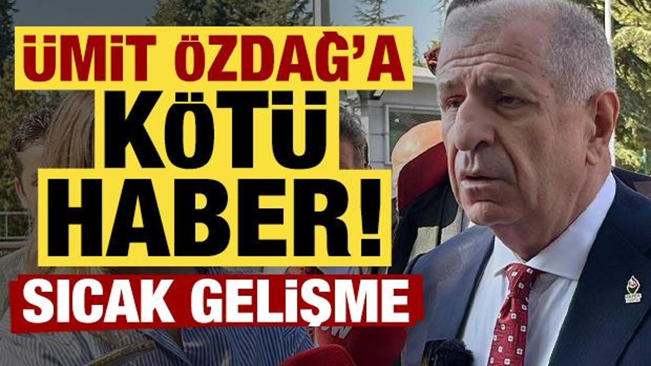 Son dakika: Ümit Özdağ ile ilgili son dakika gelişmesi!