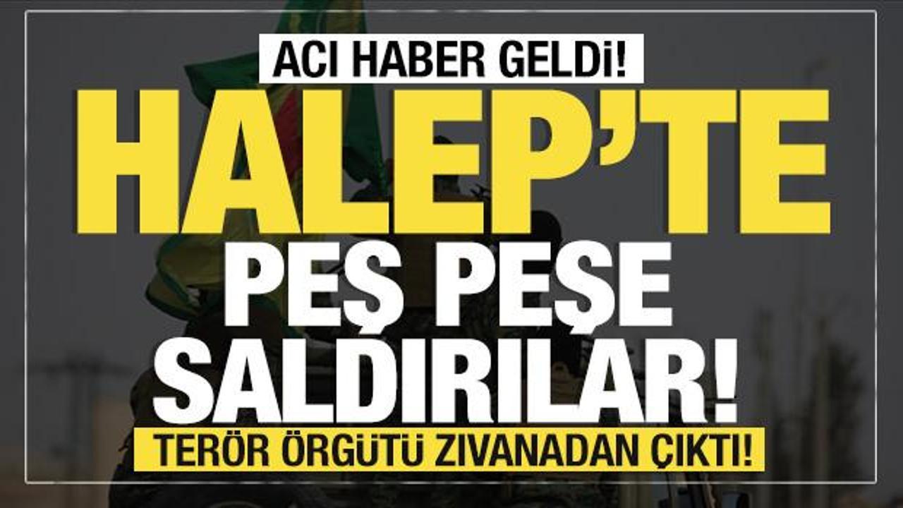 Terör örgütü SDG Halepli sivilleri vurdu! Roketli saldırıda 2 ölü 3 yaralı!