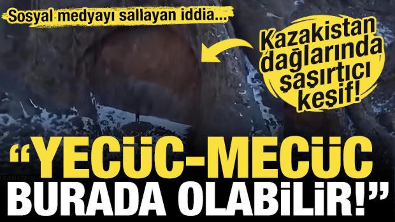 'Yecüc-Mecüc kapısı olabilir!' Kazakistan dağlarında şaşırtıcı keşif: 12 metre uzunluğunda