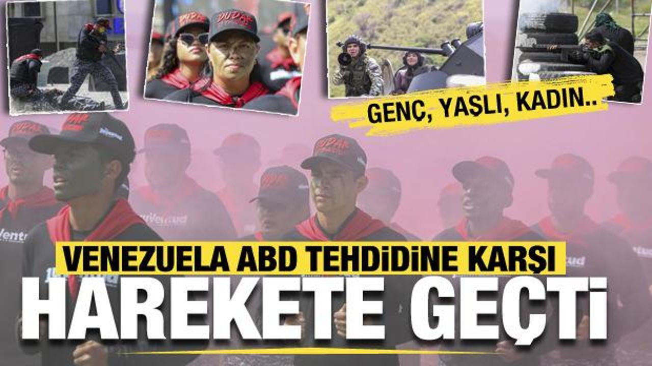 ABD tehditlerine karşı Venezuela'dan hamle! Genci yaşlısı sahaya indi