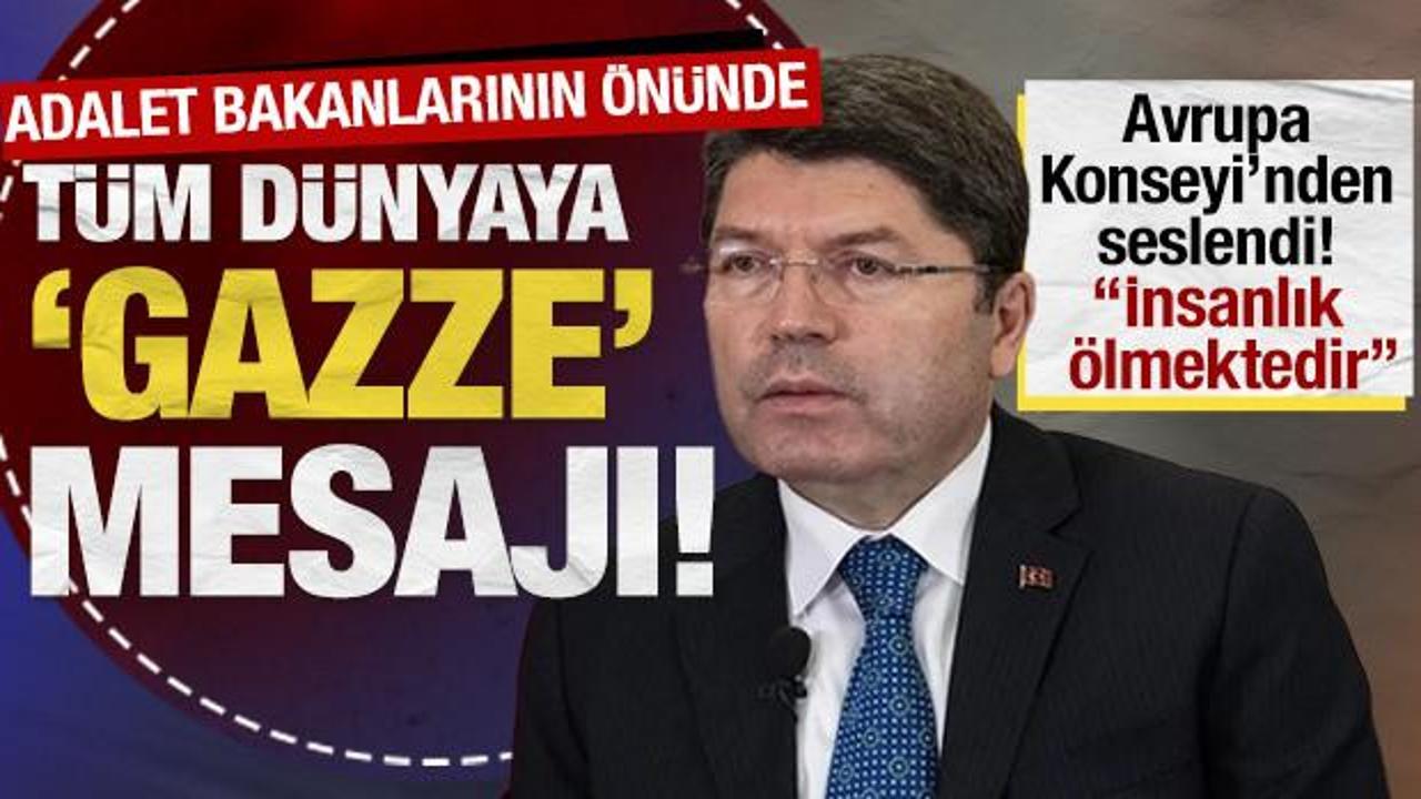 Adalet Bakanı Tunç'tan Avrupa Konseyi'nde önemli açıklamalar!