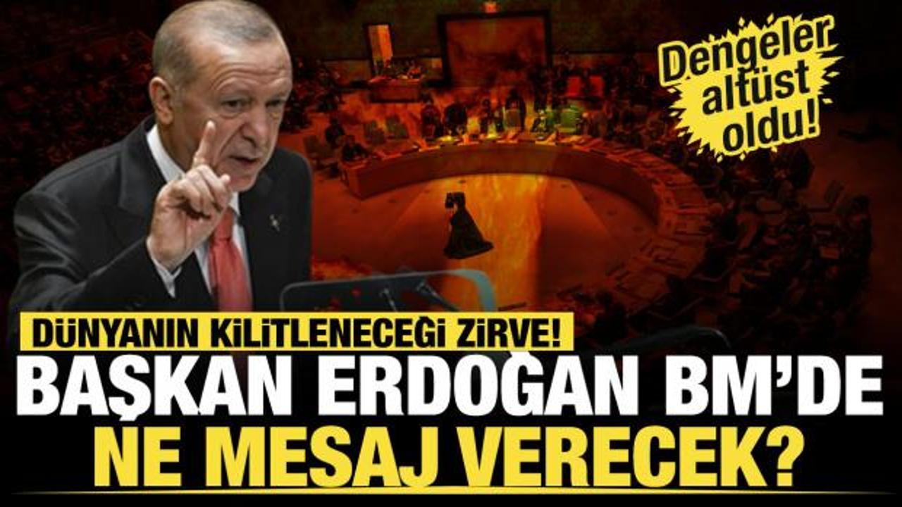 Başkan Erdoğan 15'inci kez hitap edecek! BM'de Gazzelilerin sesi olacak!