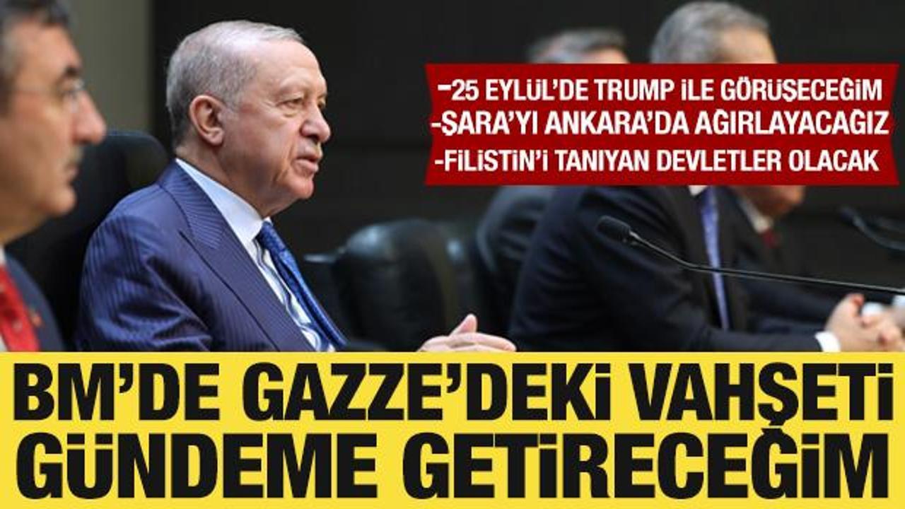 Cumhurbaşkanı Erdoğan: BMGK'da Filistin'i tanıyan devletler olacak