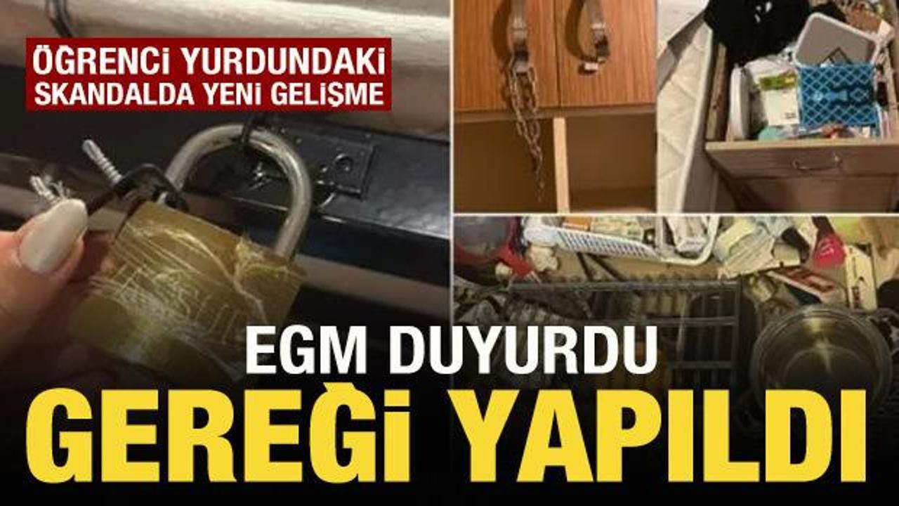 EGM: Kız öğrenci yurdundaki olayla ilgili 4 şüpheli yakalandı