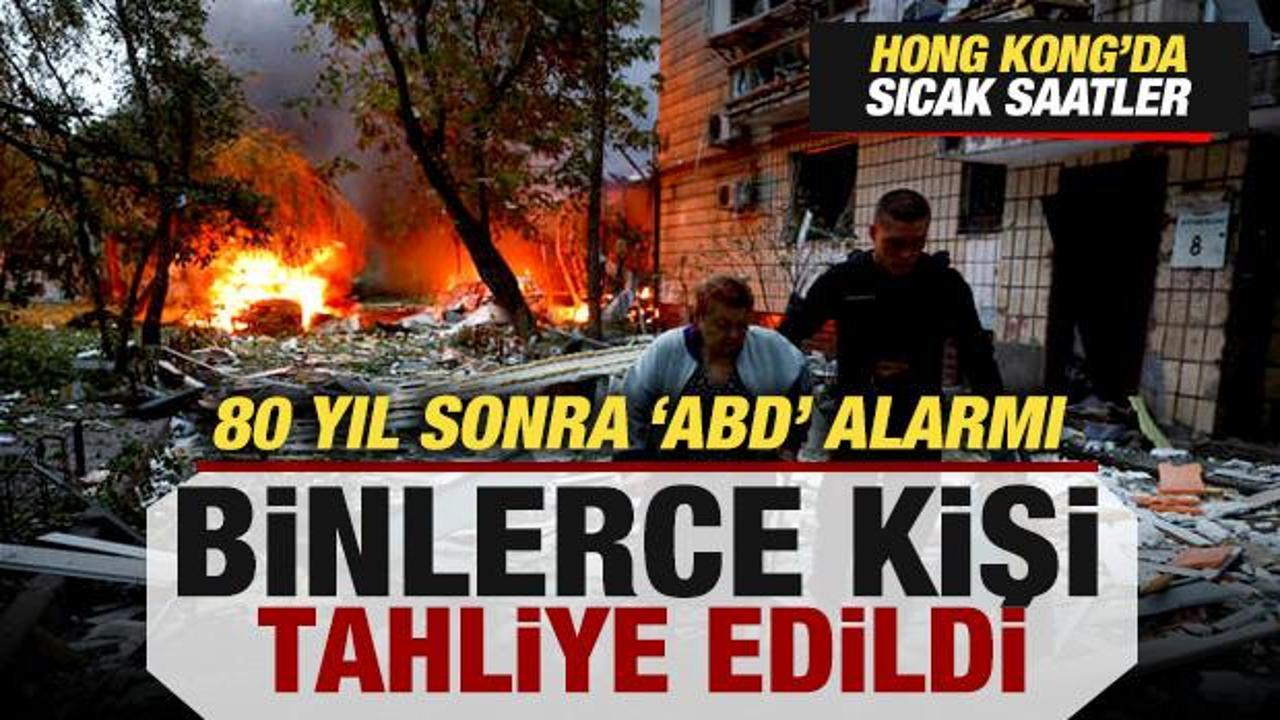 Hong Kong'da alarm! ABD'ye ait patlamamış bomba bulundu! Binlerce kişi tahliye ediliyor