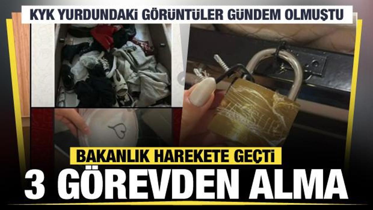 KYK yurdundaki olayla ilgili yeni gelişme: 2 yurt müdürü görevden alındı