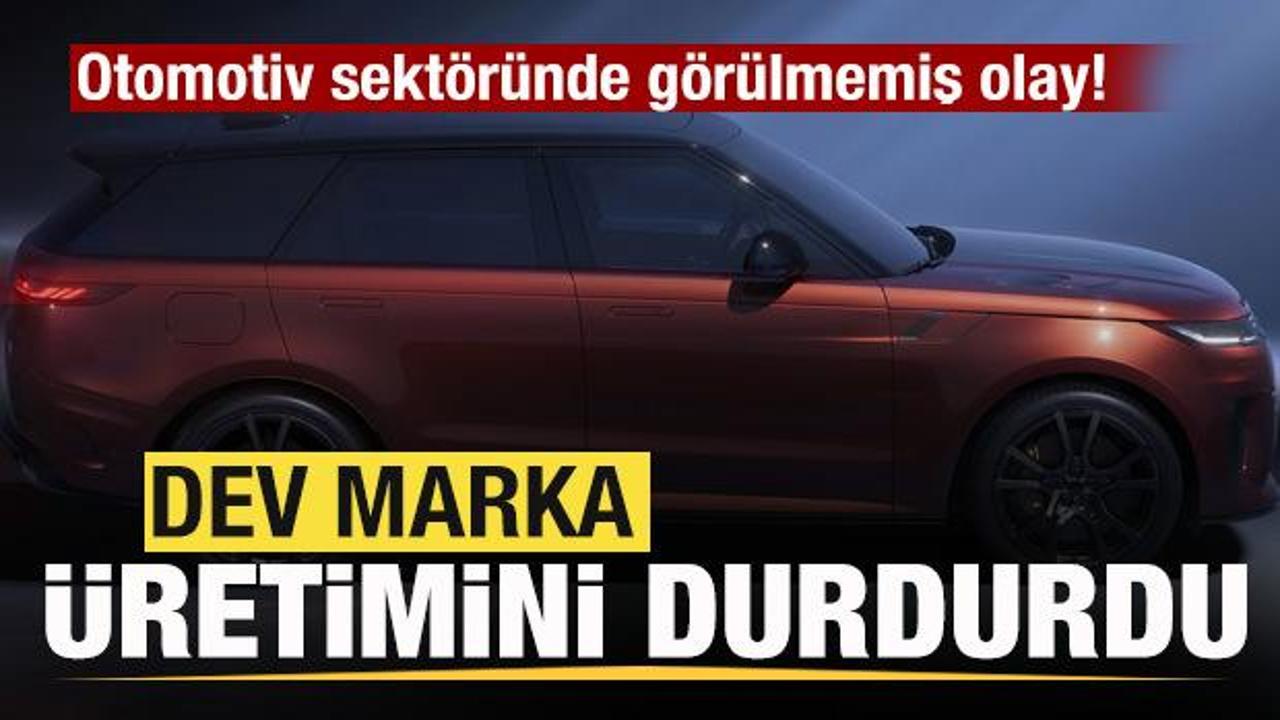 Otomotiv sekt&ouml;r&uuml;nde g&ouml;r&uuml;lmemiş olay! Dev marka &uuml;retimi durdurdu