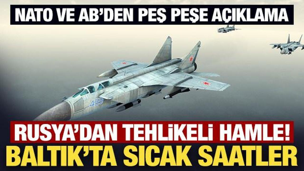 Rus savaş uçakları Estonya hava sahasını ihlal etti