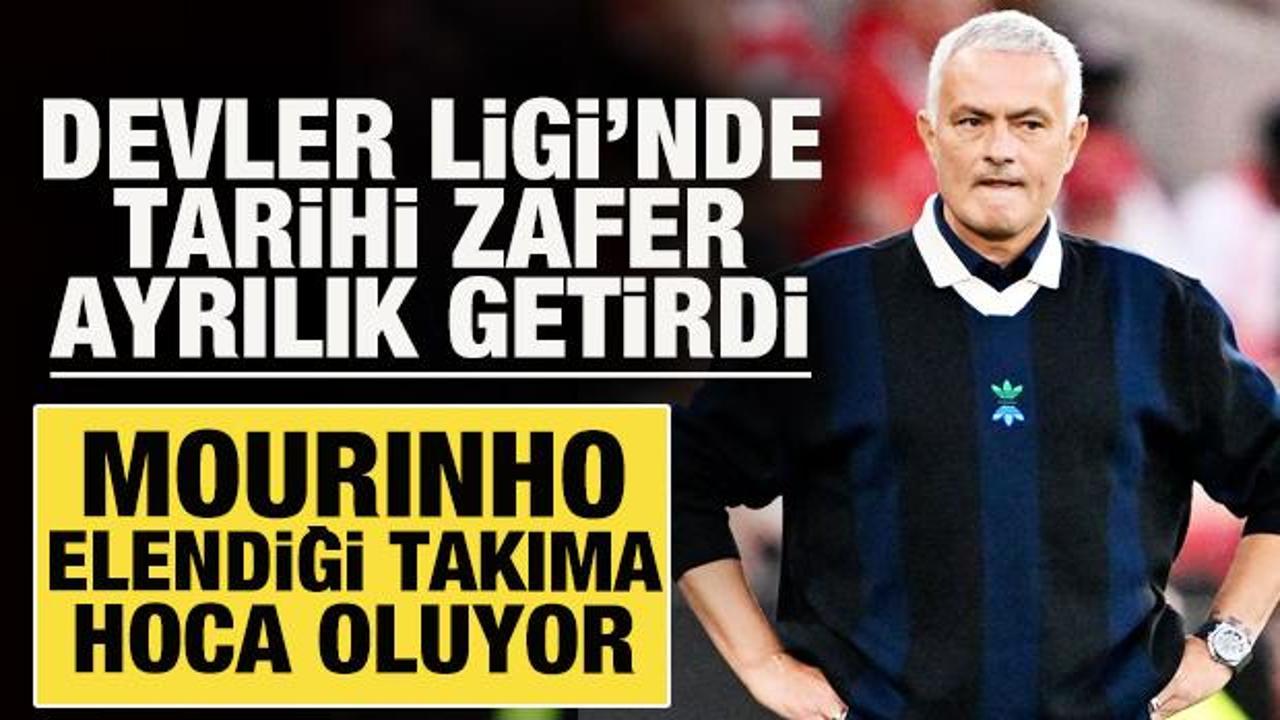 Şampiyonlar Ligi'nde tarihi zafer ayrılık getirdi! Mourinho elendiği takıma hoca oluyor