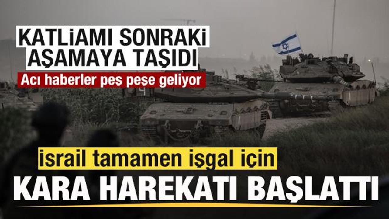 Son dakika: İşgalci İsrail kara harekatı başlattı! Katliamı sonraki aşamaya taşıdı
