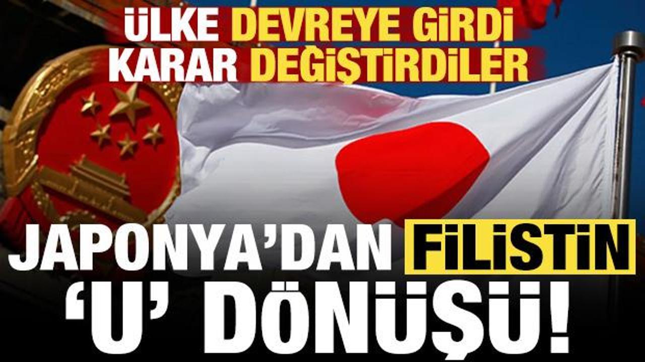 Son dakika: Japonya'dan Filistin 'U' dönüşü! Karar değiştirdiler...