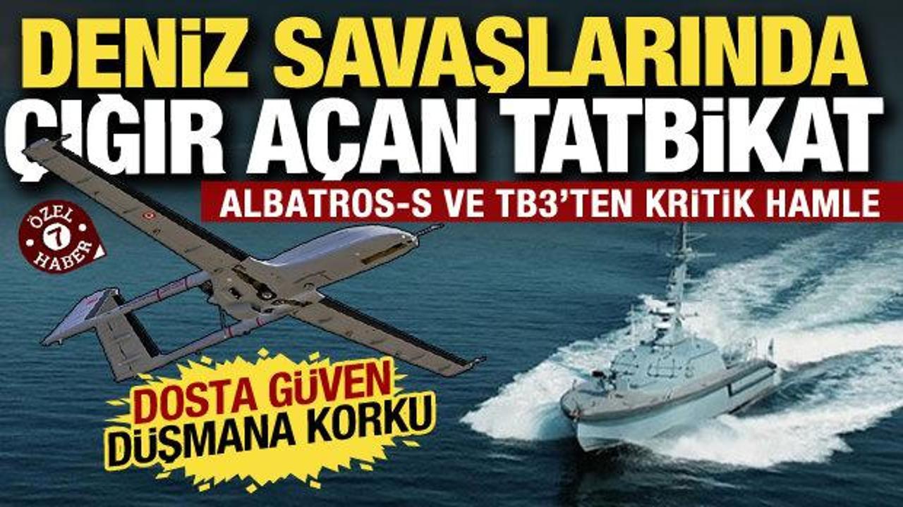 Türk denizlerinde düşmana korku: Albatros ve TB3'ten Doğu Akdeniz'de ortak tatbikat!