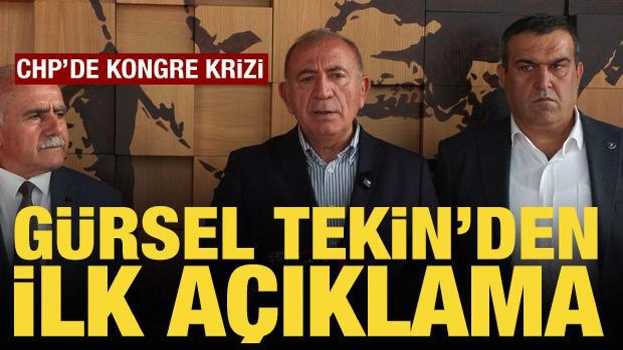 CHP'de kongre yapıldı: G&uuml;rsel Tekin'den ilk a&ccedil;ıklama