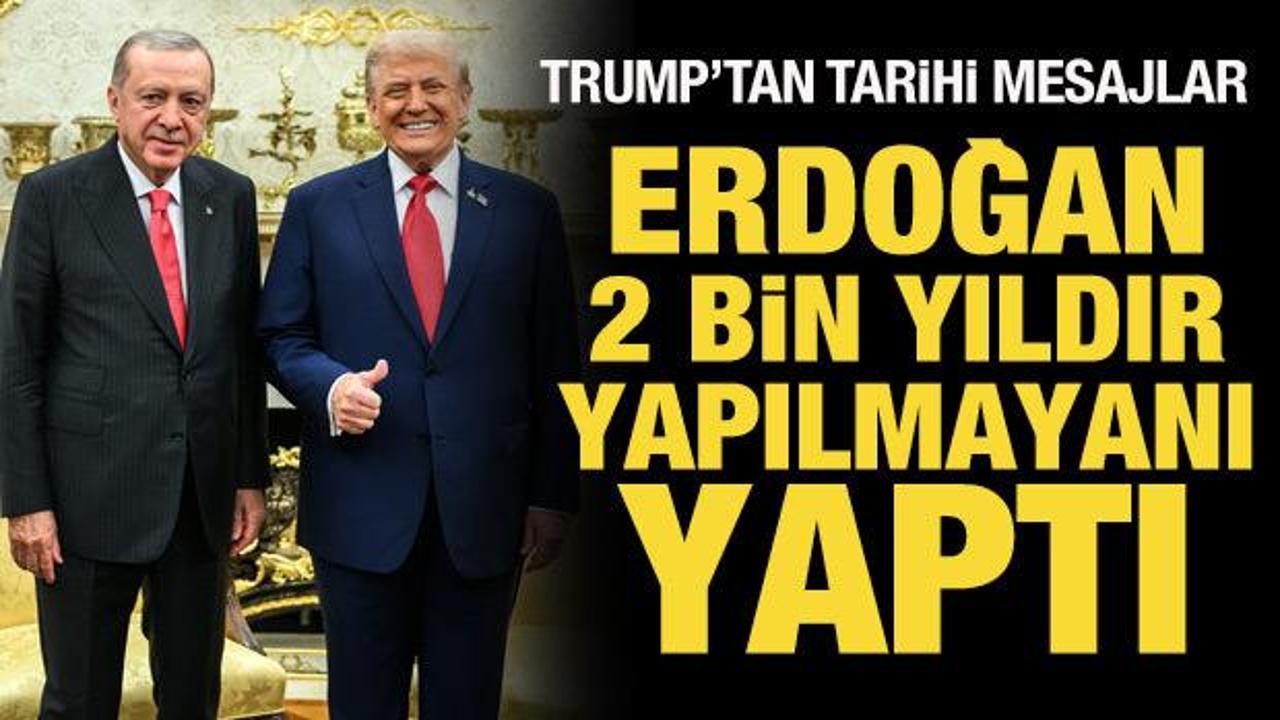 Donald Trump: Suriye’deki başarının sorumlusu Erdoğan