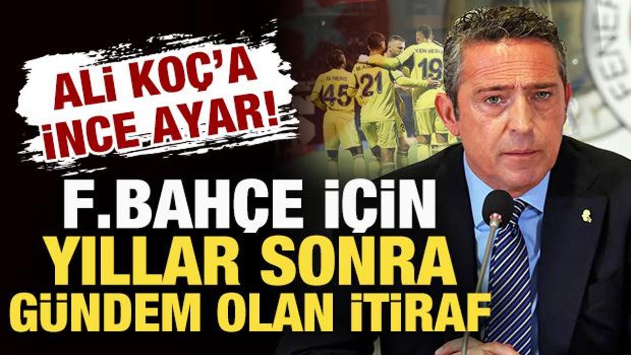 Erol Bulut'tan yıllar sonra Fenerbah&ccedil;e ve Ali Ko&ccedil; itirafı! Herkes bu s&ouml;zleri konuşuyor