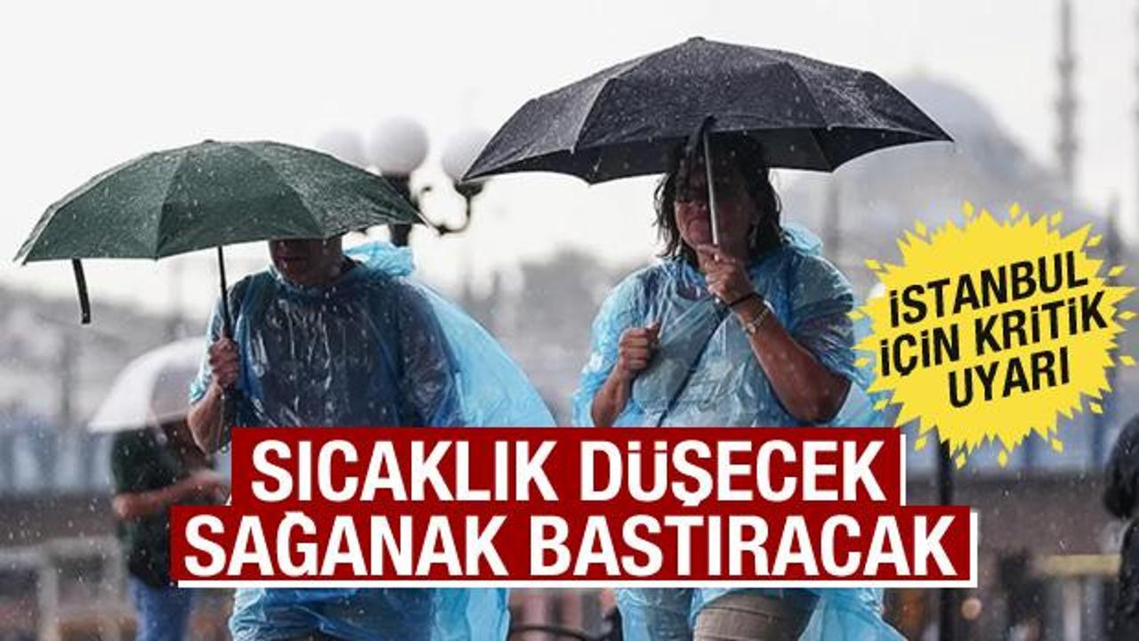 İstanbul'a kuvvetli sağanak geliyor! Valilik saat verip uyardı: Dikkatli olun!