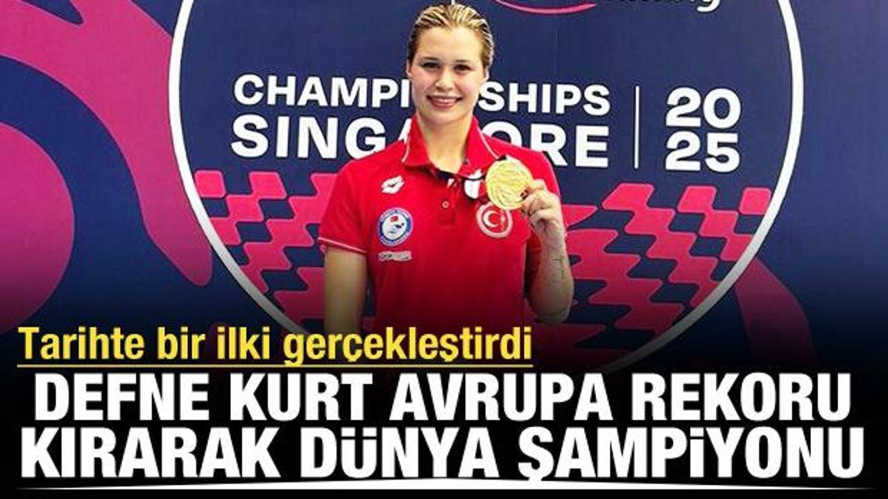 Milli sporcu Avrupa rekoru kırarak Dünya Şampiyonu oldu!