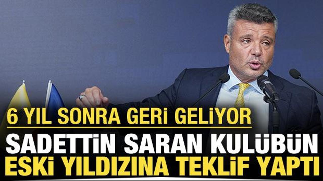Sadettin Saran kulübün eski efsanesine teklif yaptı: Geri geliyor