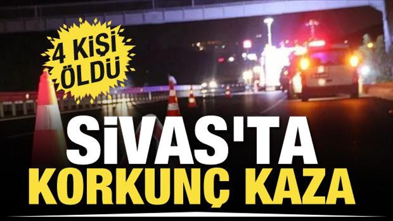 Sivas'ta katliam gibi kaza! 4 ölü
