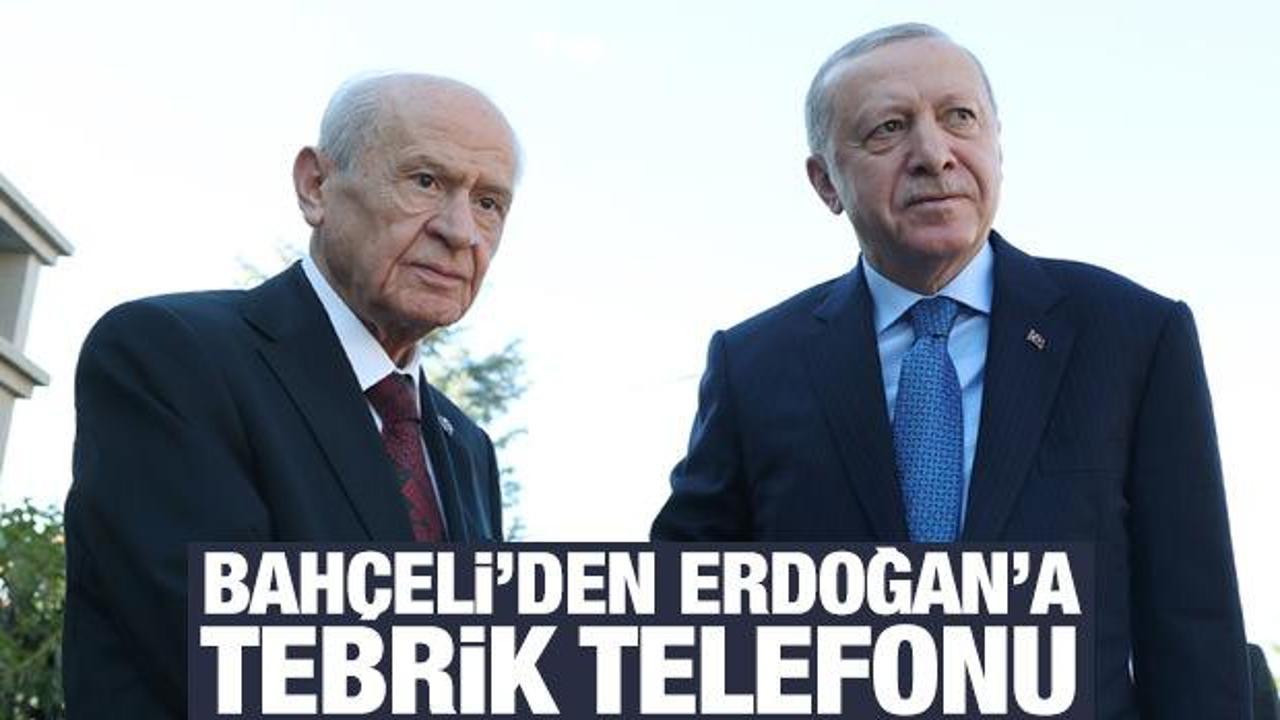 Son dakika haberi: Bahçeli'den Erdoğan'a tebrik telefonu