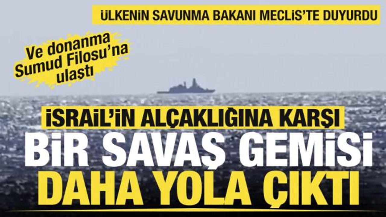 Son dakika... İsrail'in al&ccedil;aklığına karşı bir savaş gemisi daha yola &ccedil;ıktı!