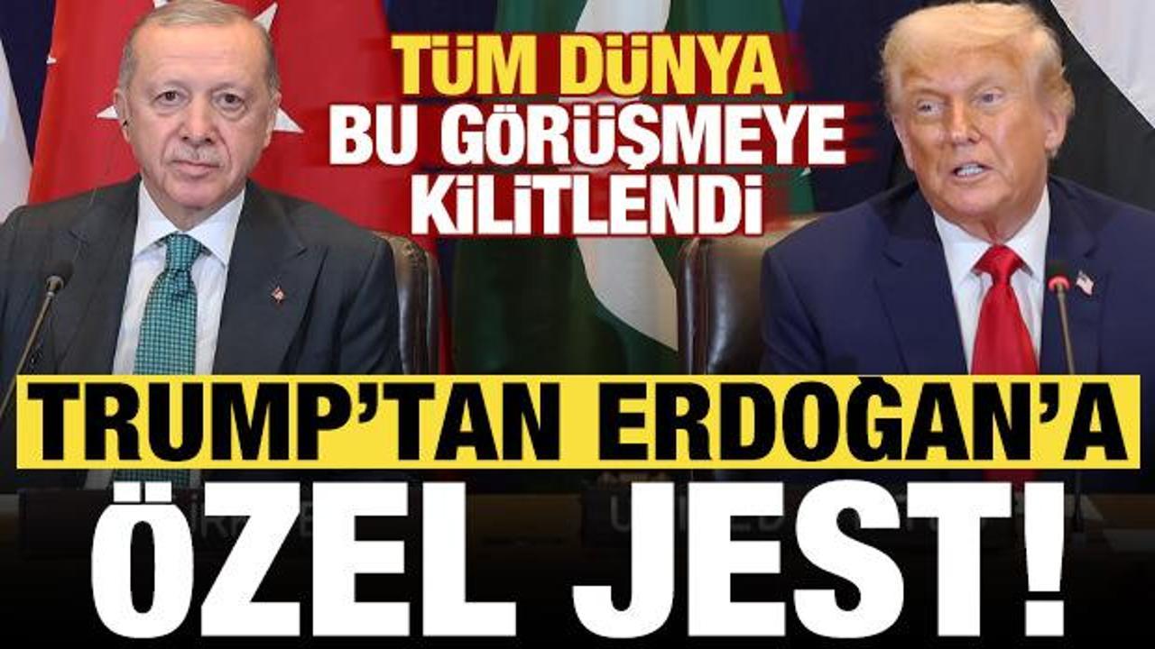 Tarihi görüşme öncesi Trump'tan Erdoğan'a özel jest!