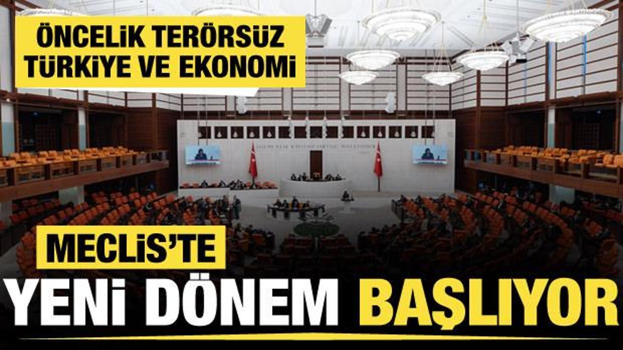 TBMM yeni yasama yılına başlıyor: Cumhurbaşkanı Erdoğan açılışta konuşacak