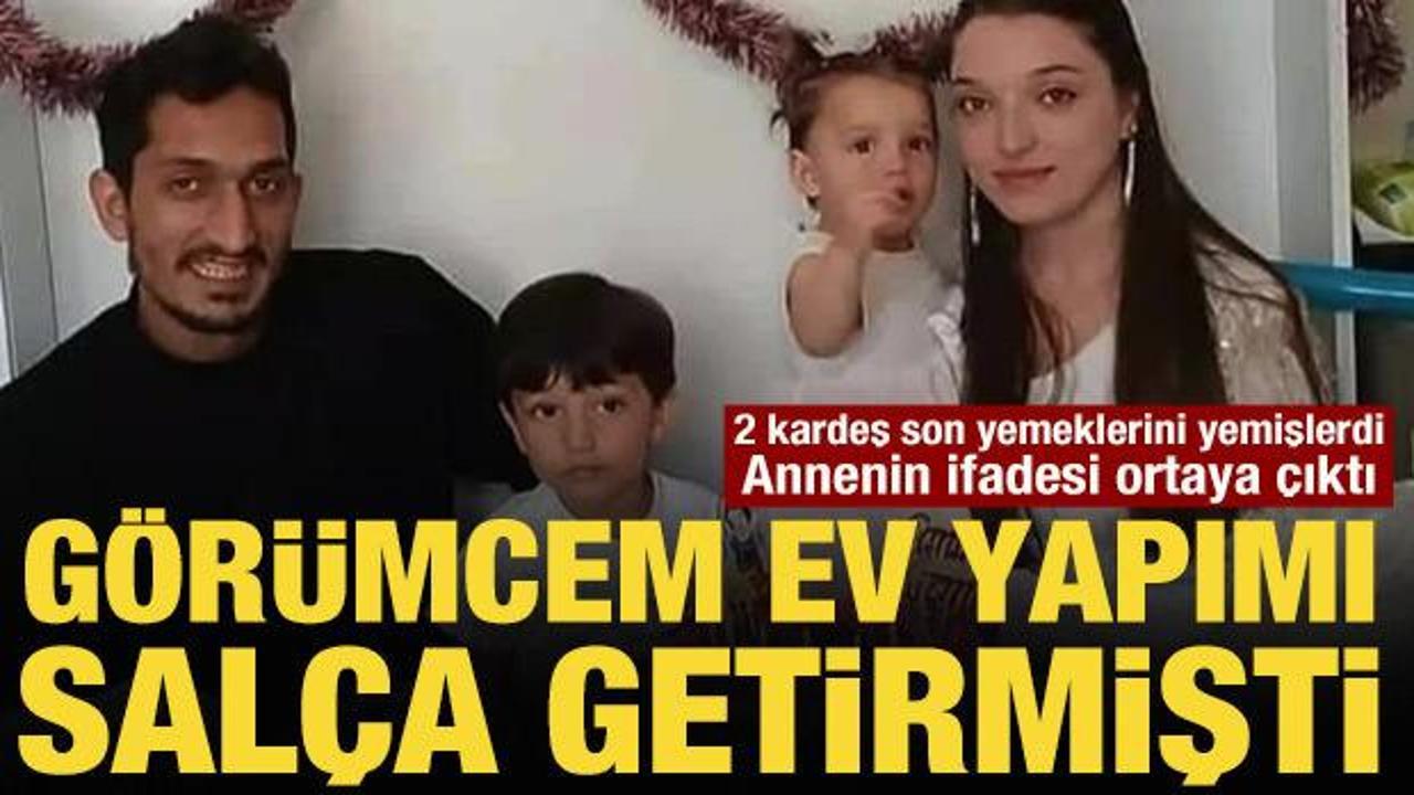 Yemekten zehirlenen 2 kardeş yaşamını yitirmişti! Annenin ifadesi ortaya &ccedil;ıktı